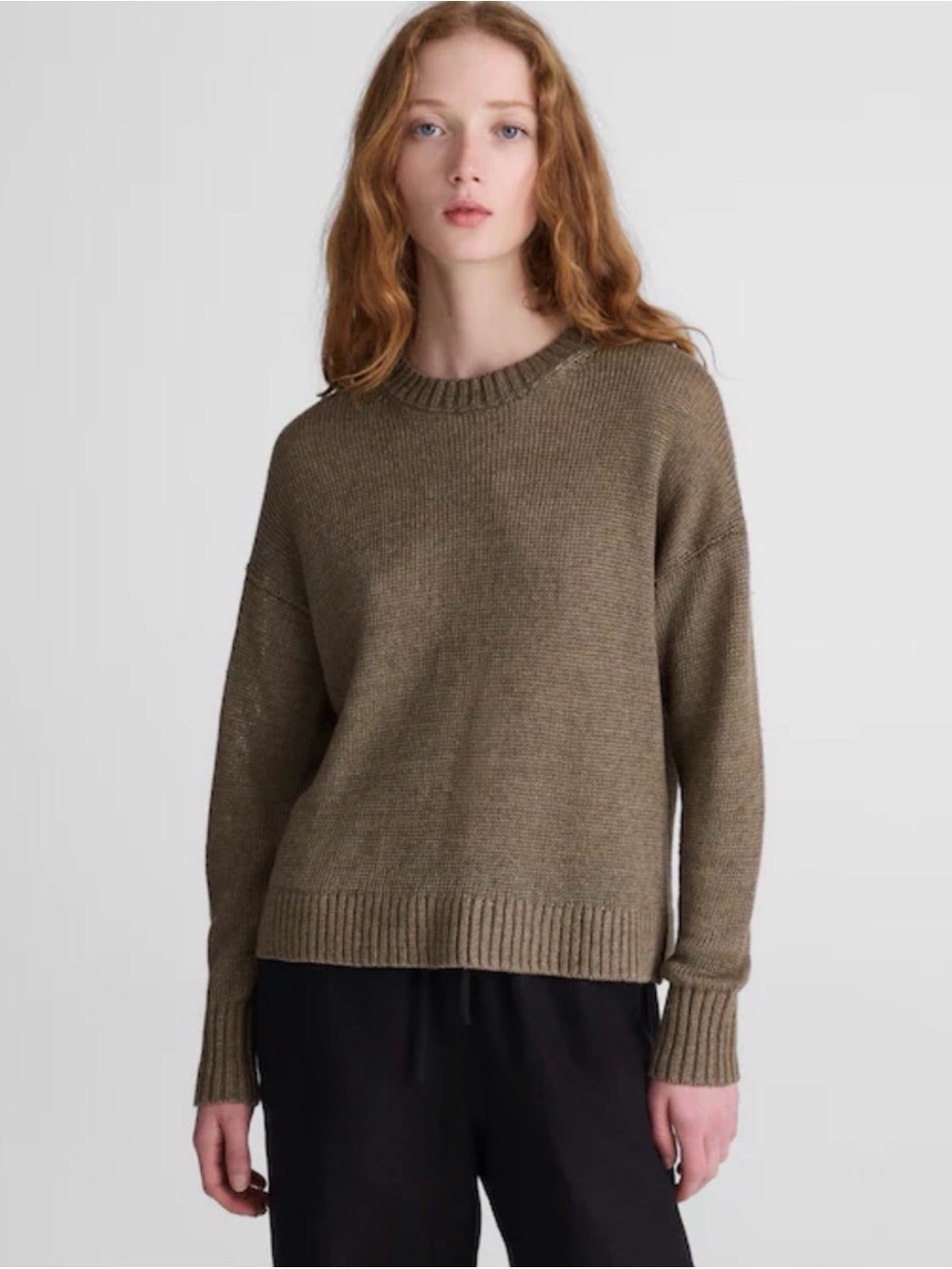 Madewell Linen Drop Shoulder Sweater